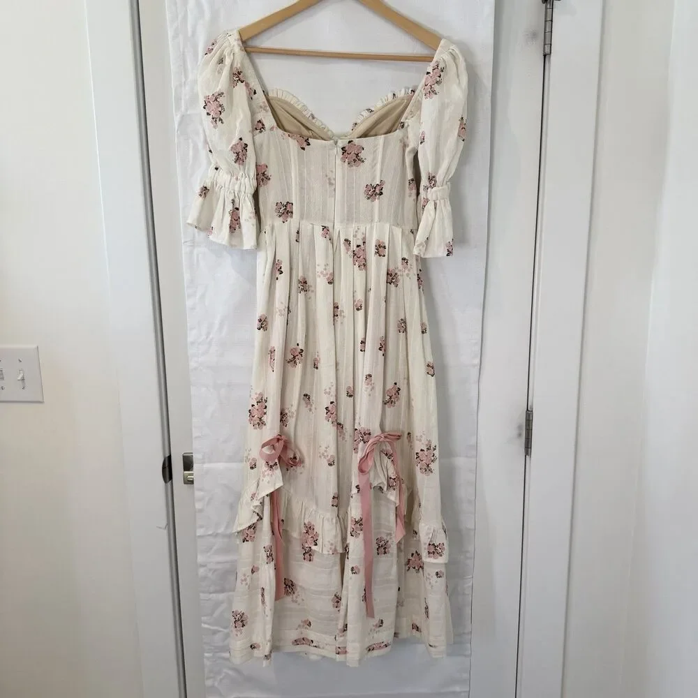[ON HOLD NOT FOR SALE] Floral Off-Shoulder Dress - Picture 6 of 14